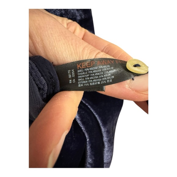 ANTHROPOLOGIE | Suri Crushed Velvet Tank Top in Royal Purple/Blue, Size Small - Picture 9 of 11